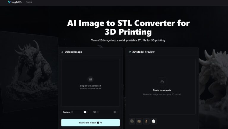 ImgToSTL - Conversor de imágenes a modelos STL para impresión 3D con IA