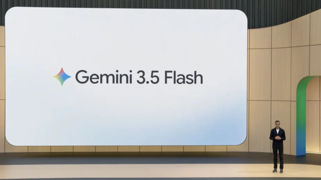 Gemini 3.5 Flash - Nuevo modelo rápido y eficiente de Google lanzado en I/O 2026, ya predeterminado en Gemini App y Search.