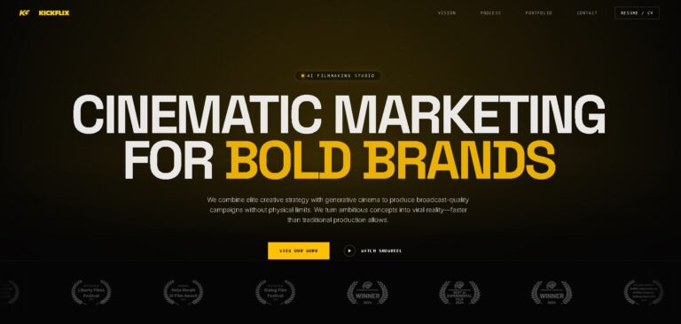 Kickflix.ai – Agencia de producción de vídeos publicitarios con IA generativa de calidad cinematográfica