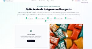 PicTextRemover - Eliminador de texto con IA para imágenes antes y después.