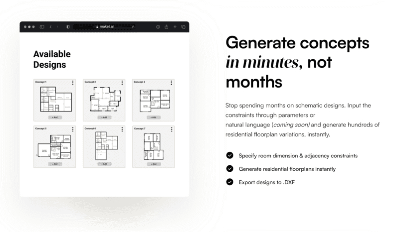 Maket.ai - Generador de planos de plantas y diseños de casas con inteligencia artificial