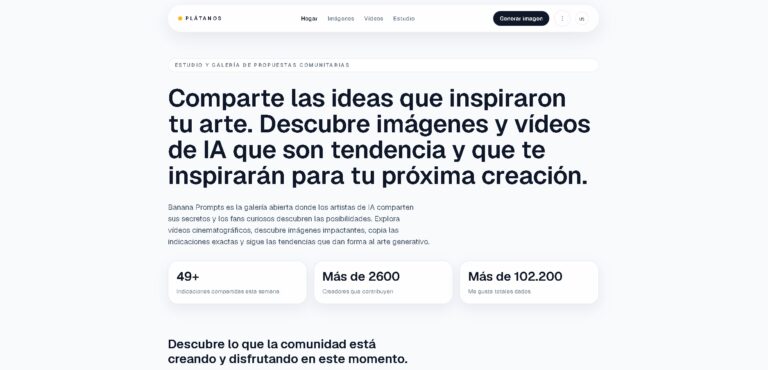 BananaPrompts.xyz - Comunidad y galería de prompts para generar imágenes y videos con IA
