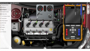 Electude Simulator - Simulador profesional de motores y diagnóstico automotriz con ECU, sensores y osciloscopio