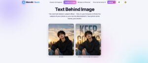 MakeItAQuote - Herramienta gratuita para poner texto detrás del sujeto en fotos con IA