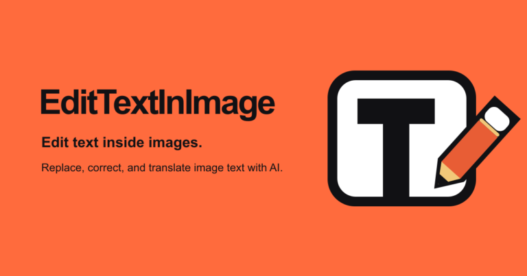 EditTextInImage - Herramienta online con IA para reemplazar texto en imágenes manteniendo la tipografía, el color y el fondo del diseño original