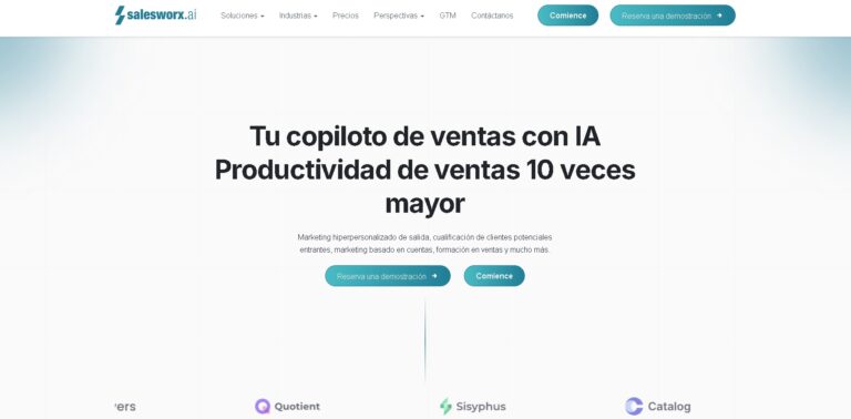 SalesWorx AI - Copiloto de ventas con outreach multicanal, cualificación inbound, ABM e inteligencia de cuentas