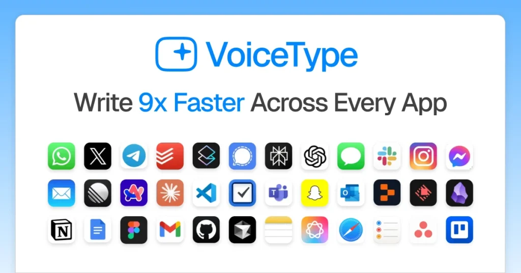VoiceType - App de dictado con IA que convierte la voz en texto formateado y contextual en cualquier aplicación