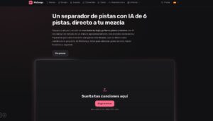 MixSongs: separador de pistas con IA que divide una canción en voz, batería, bajo, guitarra, piano y música y las abre como carriles en el mezclador del navegador