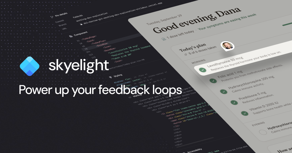 Skyelight: pines de feedback en una web en vivo conectados a agentes de IA y al equipo de producto